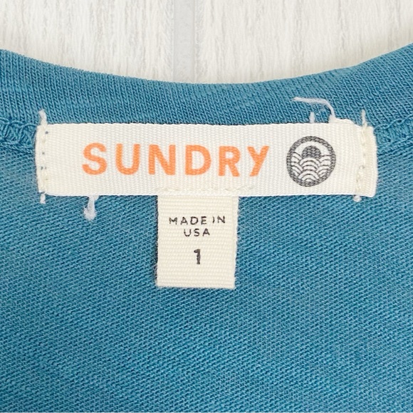 Sundry | Teal Racerback Tank Maxi Dress Size Small (1) - Picture 3 of 13